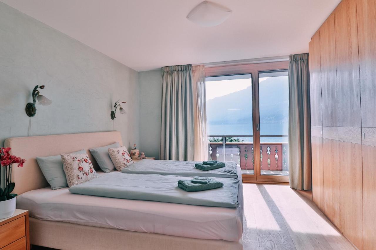 Seehaus / lake view apartment Iseltwald Buitenkant foto
